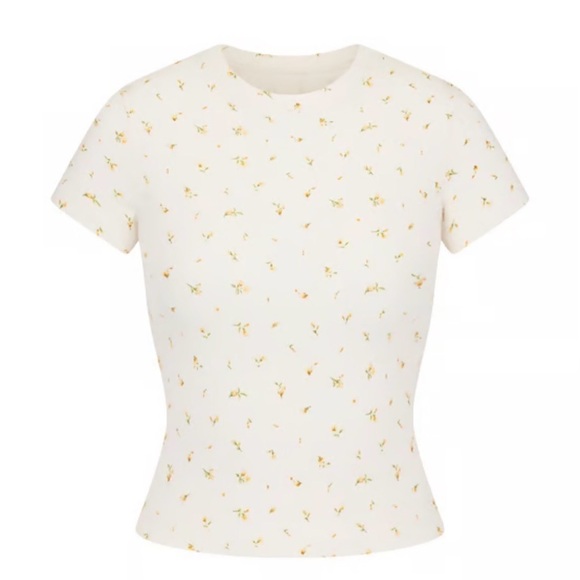 SKIMS Tops - Skims Cotton ribbed t shirt size xs